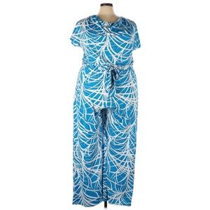 Ashley Stewart Turquiose Jumpsuit